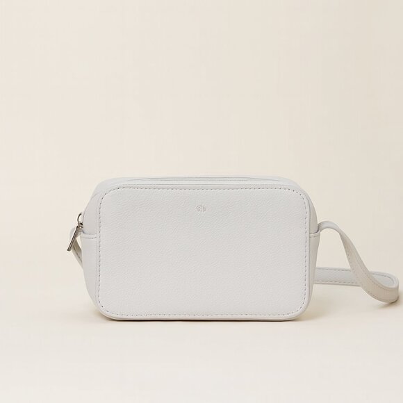 ELA | NWT | White Leather Jilly Box Micro Purse - Picture 1 of 4
